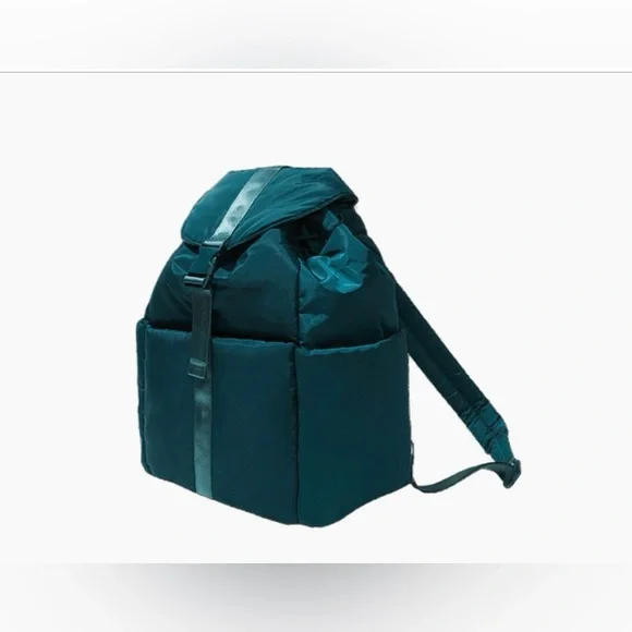 Summer & Rose, Puffer Backpack, Puffer Bag, Emerald Green - Picture 6 of 8